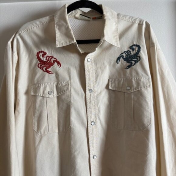 RARE FIND Howler Bros Gaucho Western Pearl Snap Scorpio - Picture 3 of 7